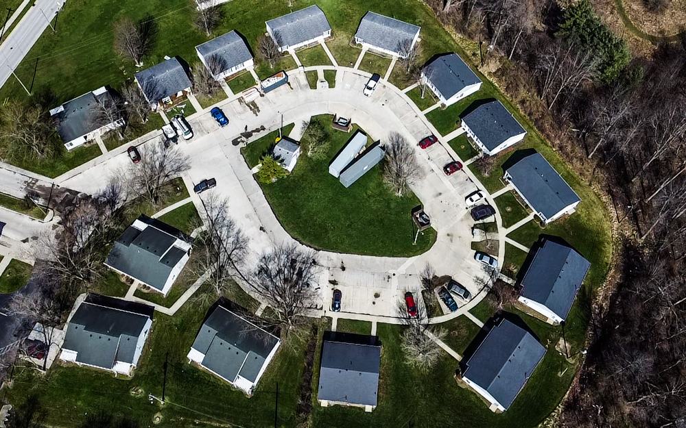 Meridian Commons Apartments aerial